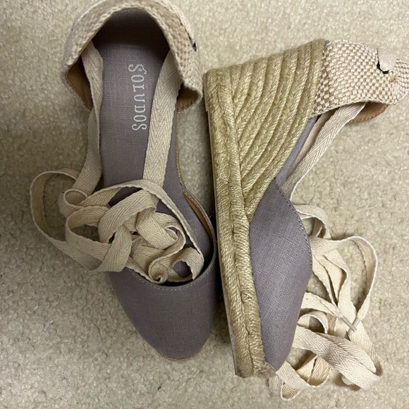 Soludos, Grey, Classic 3.5" Wedge - Picture 2 of 6